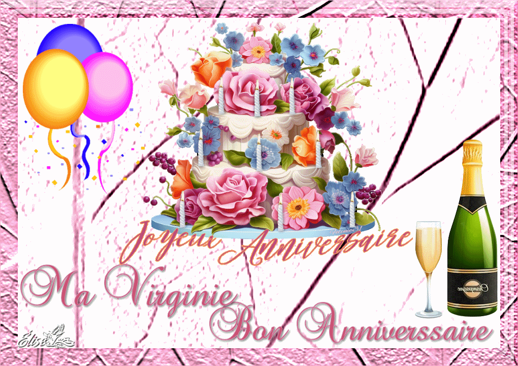 Bon Anniversaire ma petite Virginie 